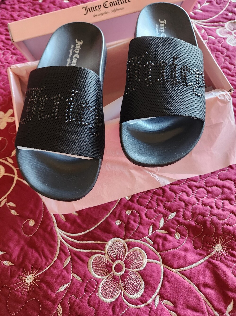 NWB JUICY COUTURE SLIDES